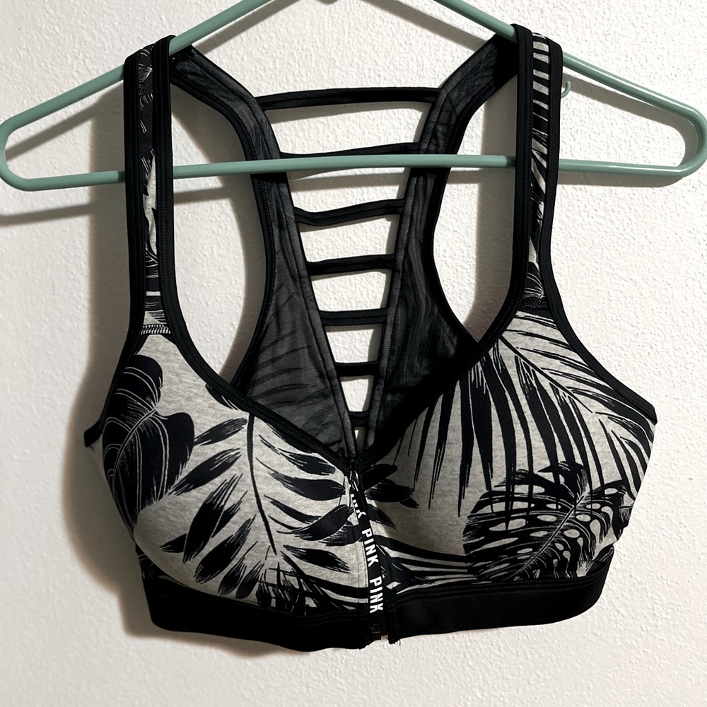 VS PINK | Ultimate push up / Front Zip Floral